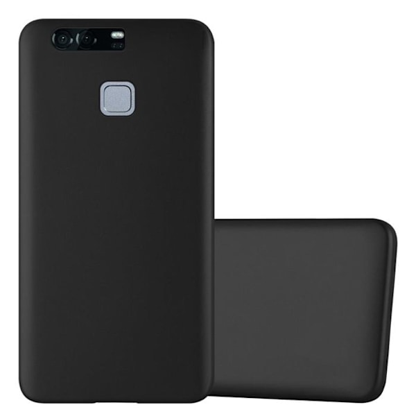 Coque för Huawei P9 PLUS Hölster i METALLISK SVART Etui Fodral Skydd Silikon TPU Fodral matt Svart