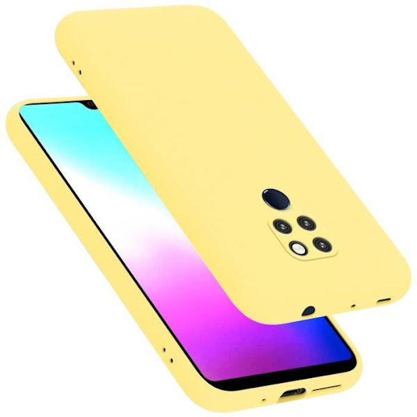 Etui för Huawei MATE 20 LITE - CADORABO - Gul - Silikon TPU - Mjuk skydd - Tunn design Gul