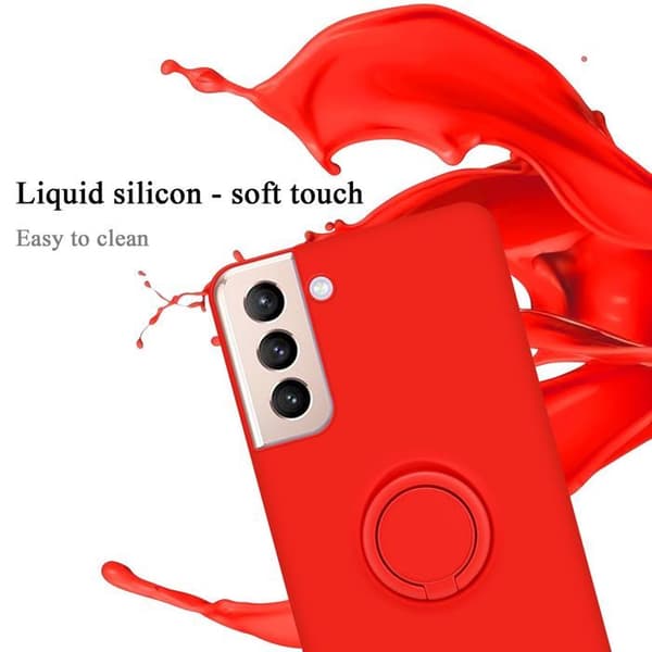 Skyddsfodral för Samsung Galaxy S24 i LIQUID RED Stötskydd Röd