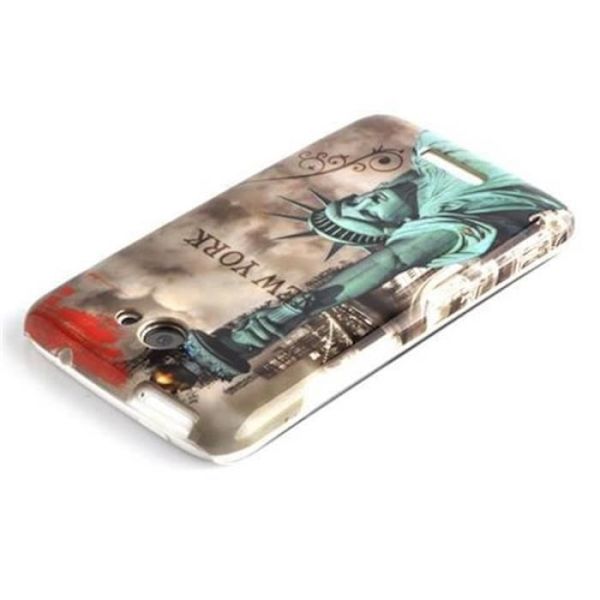 Cadorabo - Hard Shell Fodral > HTC ONE X / ONE X+ < – Fodral Cover Bumper Design: STATUE OF LIBERTY