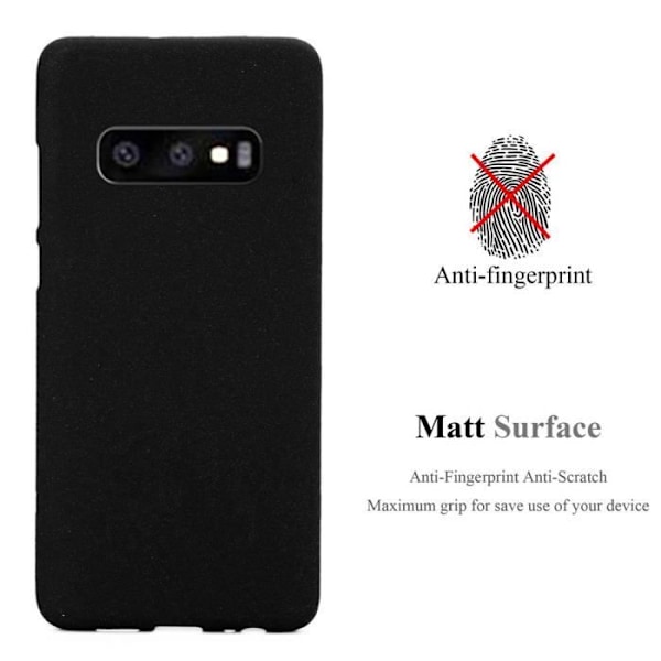Coque - CADORABO - Samsung Galaxy S10e - FROST SVART - Silikon TPU - Stötskydd Frost Svart