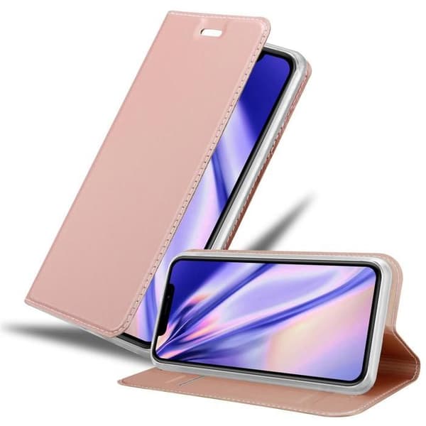 Fodral med lock för iPhone 11 PRO MAX Plånbok i KLASSISK ROSÉ Guld Stötsäker Ros