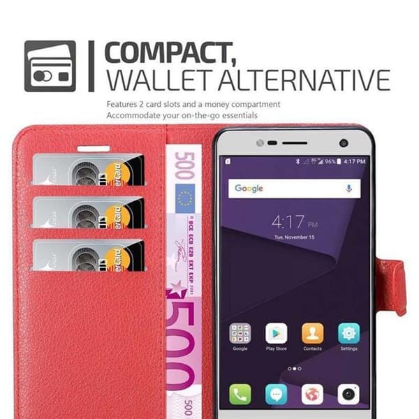 Fodral för ZTE Blade V8 MINI i KIRSCHRÖD Röd