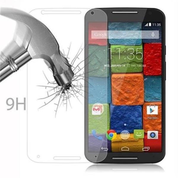 Cadorabo härdat glas Motorola MOTO X2 skärmskydd härdat skydd för display HÖG TRANSPARENS