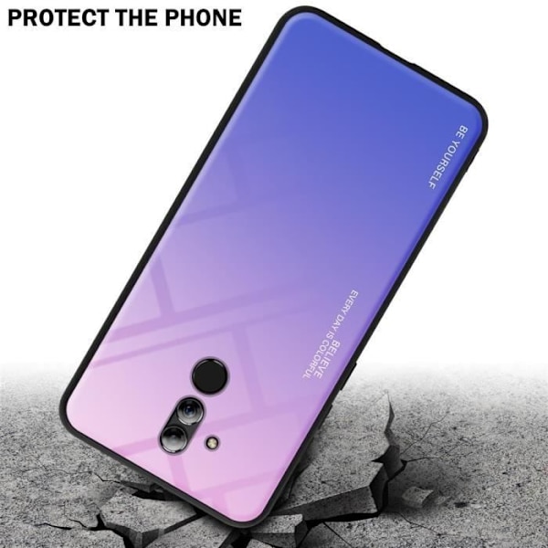Fodral till Huawei MATE 20 LITE Fodral i ROSA - BLÅT Fodral Skydd tvåfärgad TPU Rosa, Blå