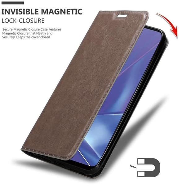 Fodral för Oppo A52 Skal i MÖRK BRUN brun