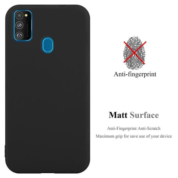 Coque - CADORABO - Samsung Galaxy M21 / M30s - Silikon TPU - Stötskydd - Tunn och lätt design Candy Black