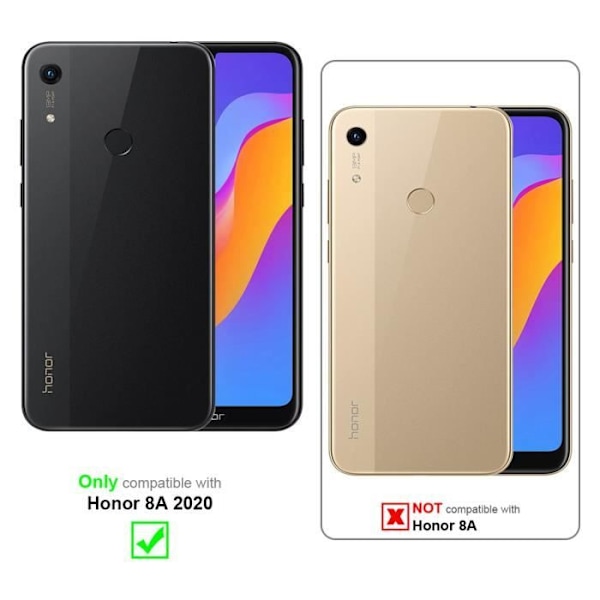 Skyddsglas för Honor 8A 2020 - CADORABO - Paket med 3 - Transparent - Rep-resistant - 0.3 mm Transparent