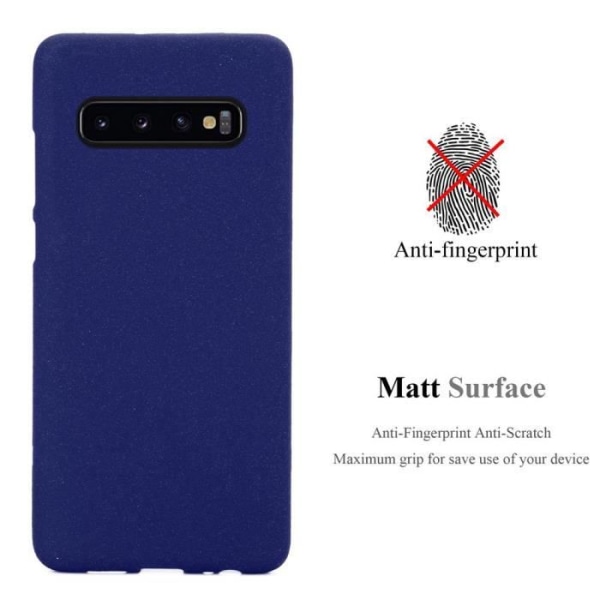 Fodral för Samsung Galaxy S10 4G i FROST DARK BLUE Cadorabo Cover Protection silikon TPU flexibelt fodral