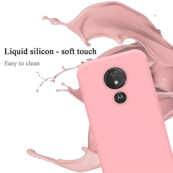 Mobilskal - CADORABO - Motorola Moto G7 Power EU Edition - Silikon TPU - Rosa - Tunn och lätt design Rosa