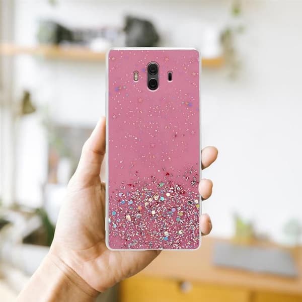 Skyddsfodral för Huawei MATE 10 / NOVA 2i Rosa med Glittrande Design Ros