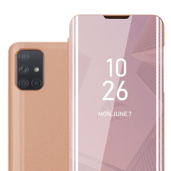Coque - CADORABO - Samsung Galaxy A71 4G - KUNZIT ROSE - Clear View - 360° skydd Rosa