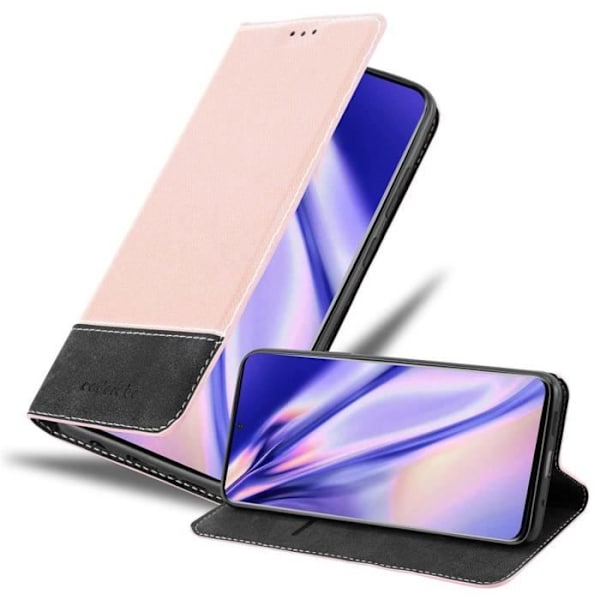 Cadorabo Fodral till Samsung Galaxy S20 PLUS - Rosa Svart - Stativfunktion - Magnetisk stängning Svart ros