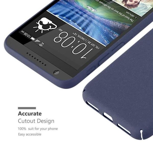 Coque - CADORABO - HTC Desire 820 - Hårt skydd - Matt design - Blå färg Blå