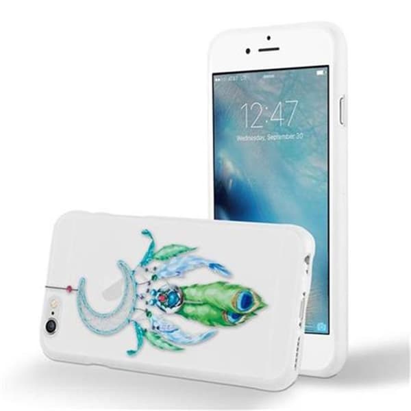 Fodral för iPhone 6 / 6S MOON DREAM CATCHER GRÖN Stötskydd med modern tryck Vit