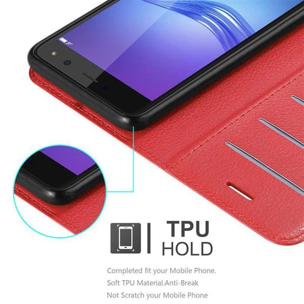 Fodral för Huawei Y5 2017 / Y6 2017 i KIRSCHRÖD Röd