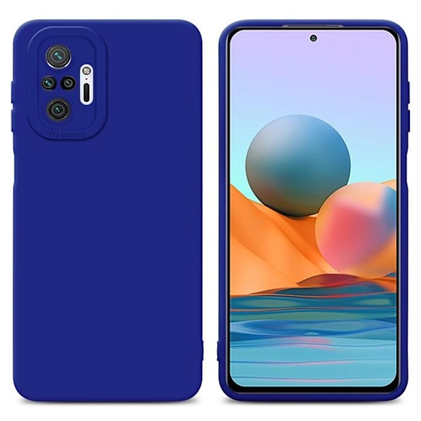 Skyddsfodral för Xiaomi RedMi NOTE 10 PRO i FLUID BLÅ Silikon TPU flexibelt skyddsfodral. Blå