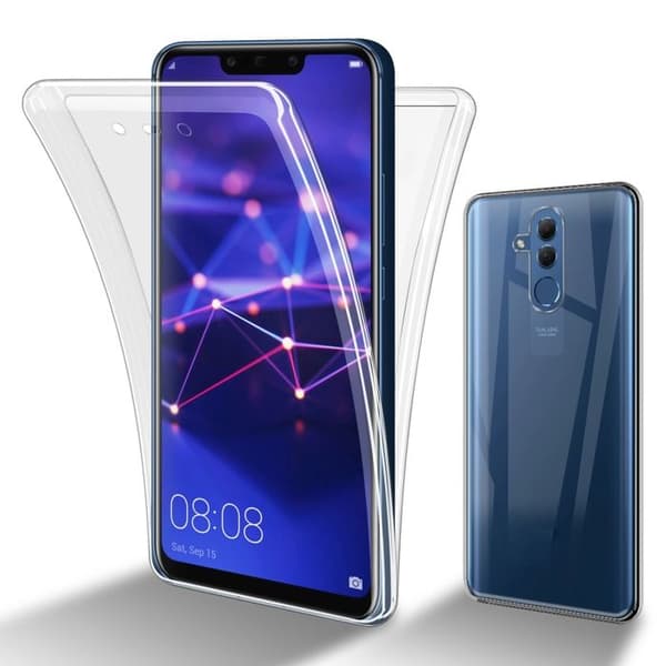 Transparent skydd för Huawei MATE 20 LITE, helskydd Vit
