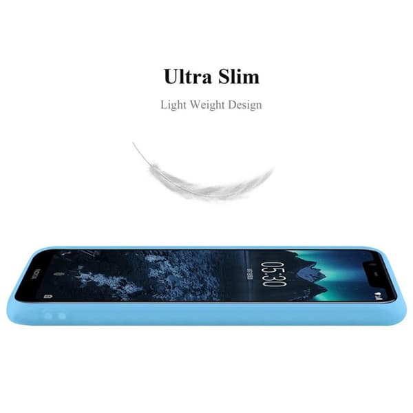 Skyddsskal för Nokia 5.1 CANDY BLÅ Stötsäker Silikon Blå