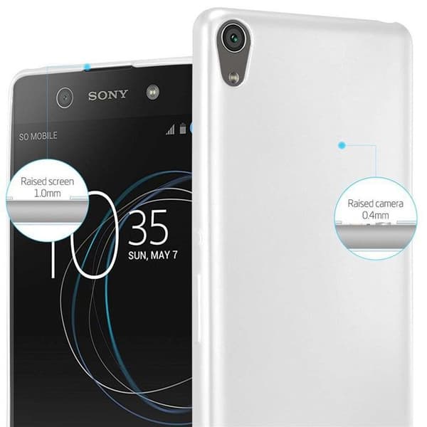 Skyddsfodral för Sony Xperia XA Skyddsfodral i MATTSILVER Metallic Design Grå