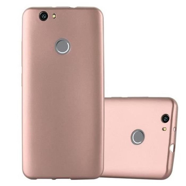 Huawei NOVA-fodral i METALLIC ROSE GOLD från Cadorabo (METALLIC MATTE Design) Ultratunt mjukt silikongel TPU-skydd med halkskydd