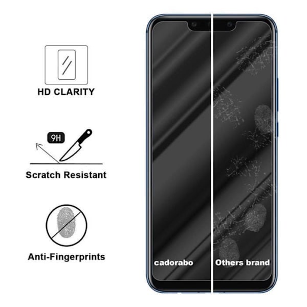 Skyddsglas i härdat glas för Huawei MATE 20 LITE - Transparent - Rep-resistant - 0.3 mm Transparent