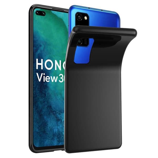 Transparent stötsäker silikonfodral för Honor View 30 PRO Svart