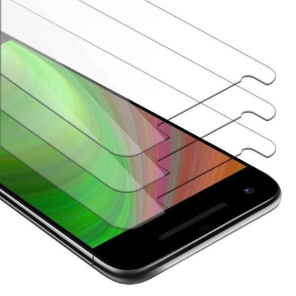 Cadorabo 3x härdat glas för Google Pixel 2 i HIGH TRANSPARENT - Paket med 3 skärmskydd i härdat glas för display - Transparent
