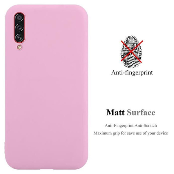 Coque - CADORABO - Samsung Galaxy A70 / A70s - Silikon TPU - Candy Rose Vif - Stötsäkerhet Candy Hot Pink