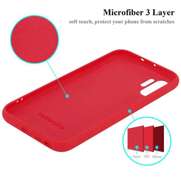 Skyddsfodral för Samsung Galaxy NOTE 10 PLUS Stötabsorberande i LIQUID RED Röd