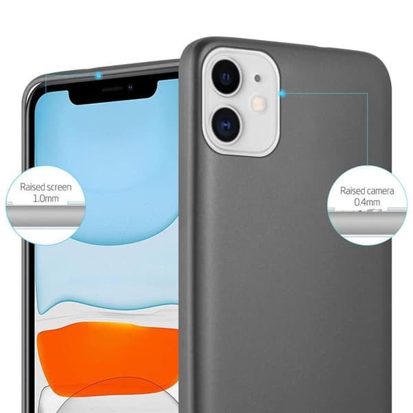 Skal för iPhone 11 Skyddsskal i METALLISK GRÅ Matt Design Grå