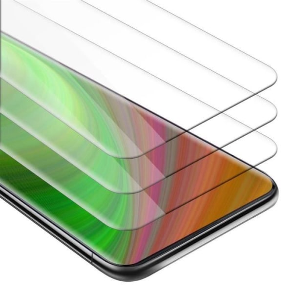 Cadorabo 3x härdat glas för OPPO FIND X i HIGH TRANSPARENT - Paket med 3 skärmskydd i härdat glas för display -