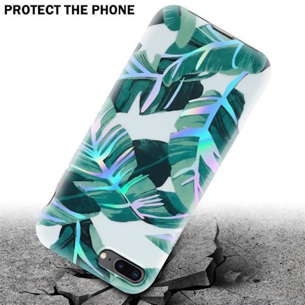 Hus - CADORABO - iPhone 7 PLUS / 7S PLUS / 8 PLUS - Silikon TPU - Design av Banablad - Rutschfast