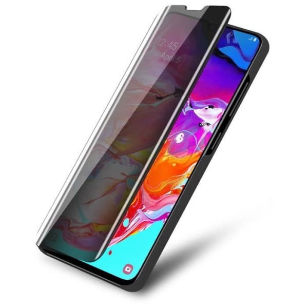 Coque - CADORABO - A70 / A70s - Clear View - 360-gradigt skydd - Modern design Svart