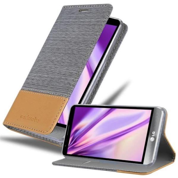 Cadorabo Fodral till LG STYLUS 3 i LJUSGRÅ BRUN