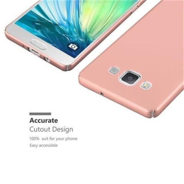 Samsung Galaxy A5 2015 (5) Fodral i ROSE GOLD METAL från Cadorabo (MATT METAL Design) Ultratunt hårt plastfodral Hardcase