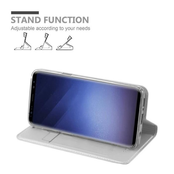 Cadorabo Fodral till Samsung Galaxy S9 i KLASSIGT SILVER