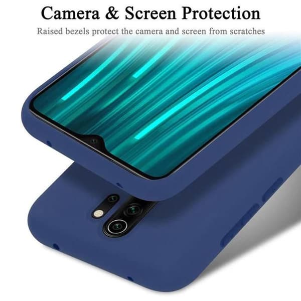 Skyddande skal för Xiaomi RedMi NOTE 8 PRO Stötabsorberande i LIQUID BLUE Blå
