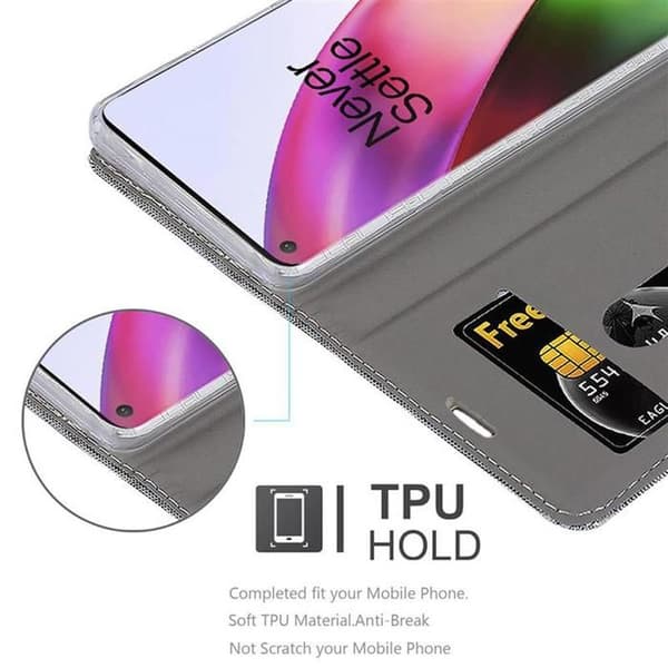 Skyddsfodral för OnePlus 8 i LJUST GRÅ BRUN Stötskyddande Etui Grå