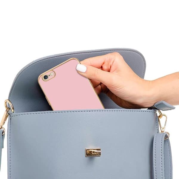 iPhone 6 PLUS / 6S PLUS Fodral Glansig Roséguld med skydd för kamera Ros