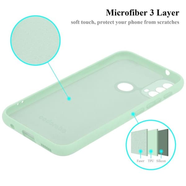 Skyddsskal för Motorola MOTO E20 / E30 / E40 Stötskydd i LIQUID LIGHT GREEN Grön