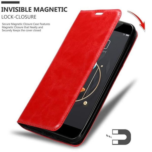 Cadorabo Fodral till ZTE Nubia Z17 MINI i APPLE RÖD