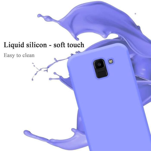 Telefoncase - CADORABO - Samsung Galaxy J6 2018 - Silicone TPU - Lila - Tunn design Lila