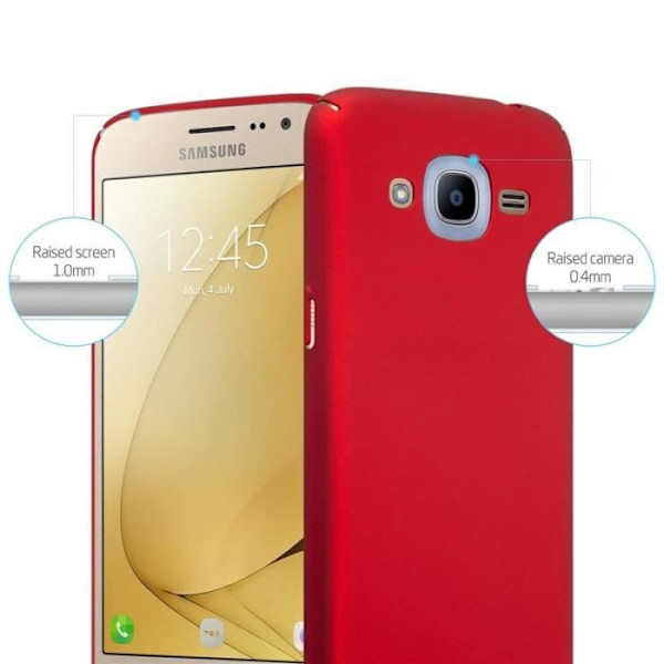 Cadorabo Fodral till Samsung Galaxy J2 2016 i METALLISK RÖTT