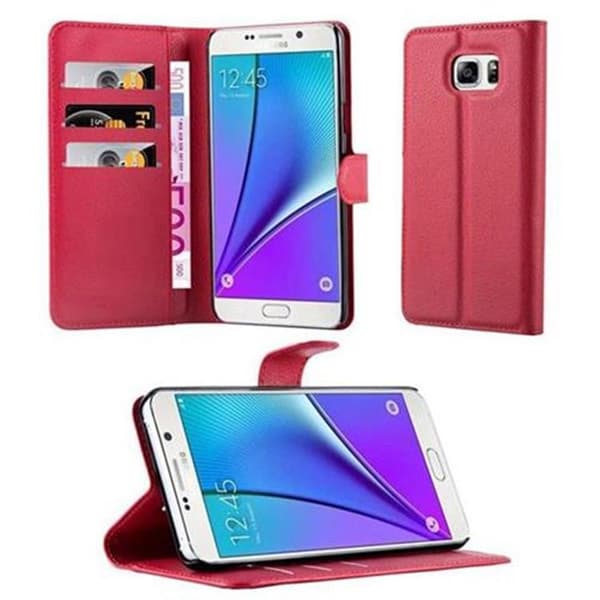 Etui för Samsung Galaxy NOTE 5 i KIRSCHRÖD Röd
