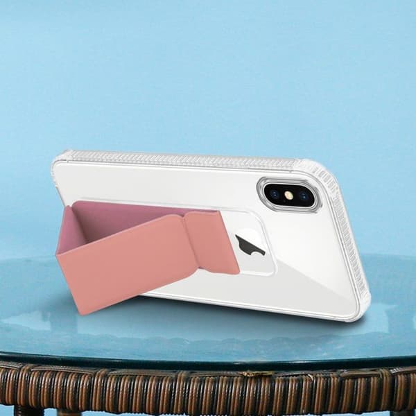 iPhone XS MAX ROSA skal med stöd och ställfunktion Ros
