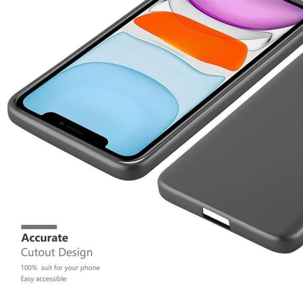Skal för iPhone 11 Skyddsskal i METALLISK GRÅ Matt Design Grå