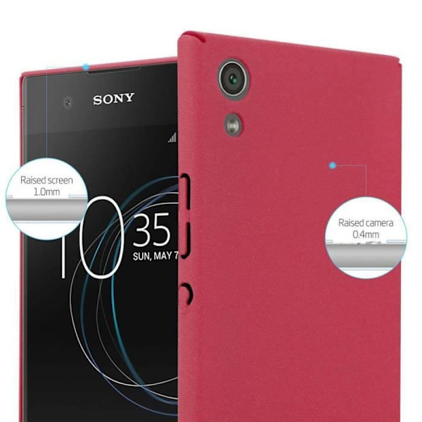 Coque - CADORABO - Sony Xperia XA1 - FROSTY RÖD - Stötskydd - Elegant design FROSTIG RÖD