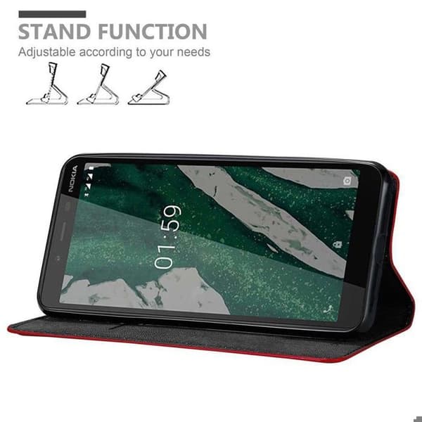 Fodral för Nokia 1 PLUS Skal i RÖD ÄPPLE Röd