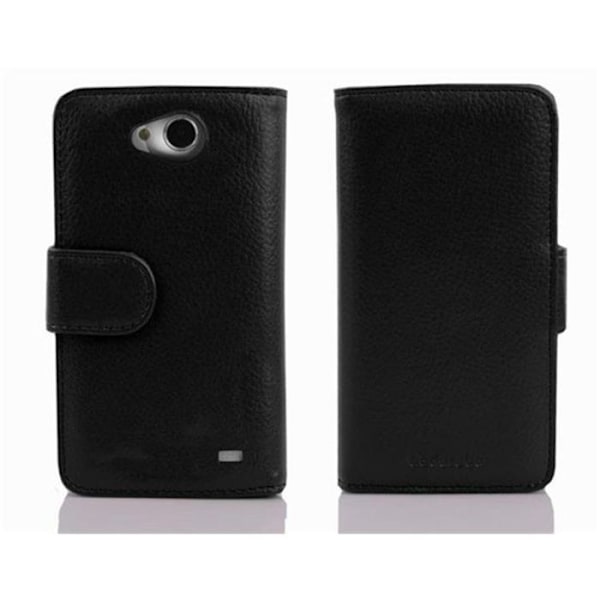 Coque för LG L70 (1. SIM) i NOIR DE JAIS Täckningsskydd med kortplatser Svart